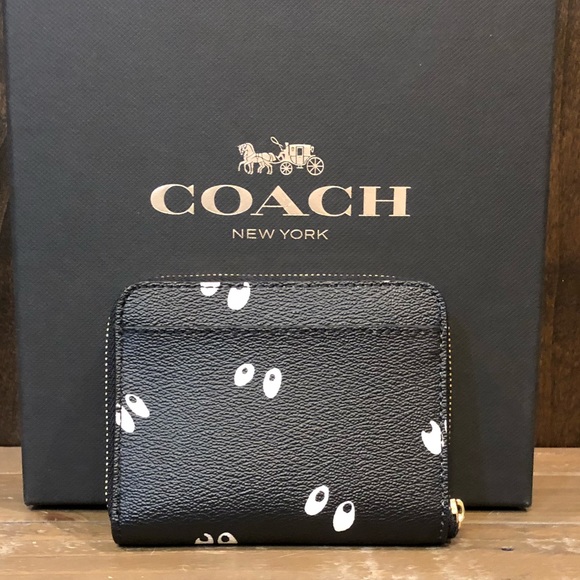 NWT Authentic Coach x Disney Eyes Zip Wallet - Picture 2 of 6